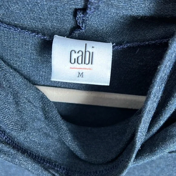 cabi Turtle Tee  Midnight Blue #3628 Cowl Neck - Picture 3 of 6